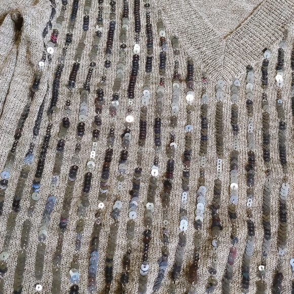 J. Crew sequin sparkle holiday sweater sz S - Picture 2 of 4